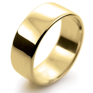 Soft Court Light - 8mm (SCSL8-Y) Yellow Gold Wedding Ring